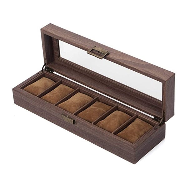 STORFEX: 6-Grid Advanced Watch Storage Display Box Carousel 1