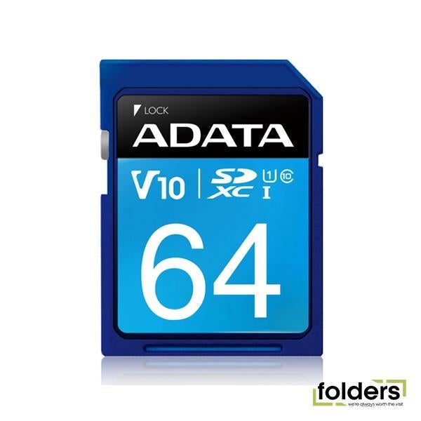 Adata Premier SDXC Card 64GB - Class 10 (FS161-X64) Carousel 1