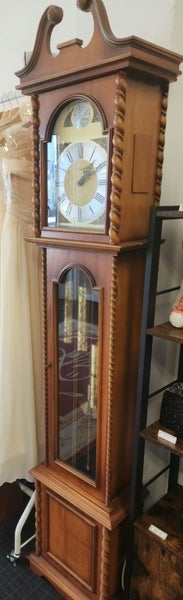 Antique Lowell Grandfather Clock Carousel 6