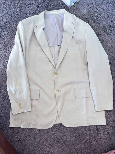 BURBERRY LONDON unisex relaxed linen tencel single breasted blazer - 3L Carousel 1