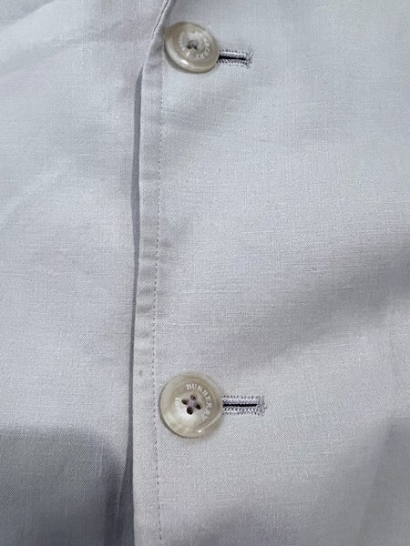 BURBERRY LONDON unisex relaxed linen tencel single breasted blazer - 3L Carousel 2
