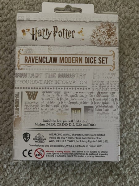 Ravenclaw modern dice set-Harry Potter Carousel 2