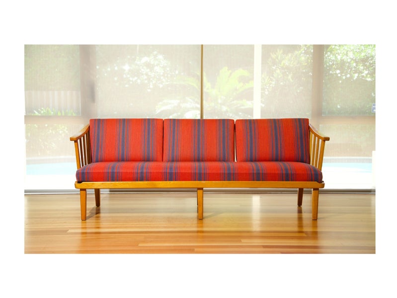 Carl Malmsten three seater sofa Sweden 1960s Carousel 1