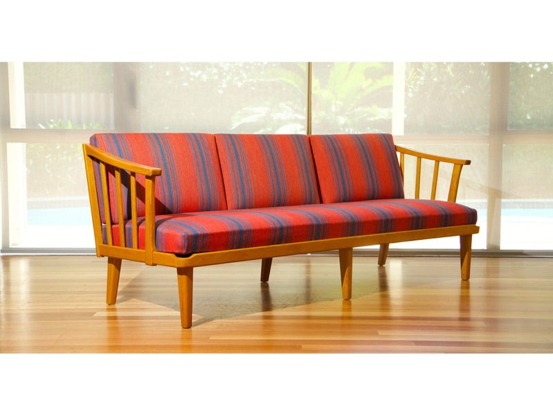 Carl Malmsten three seater sofa Sweden 1960s Carousel 2