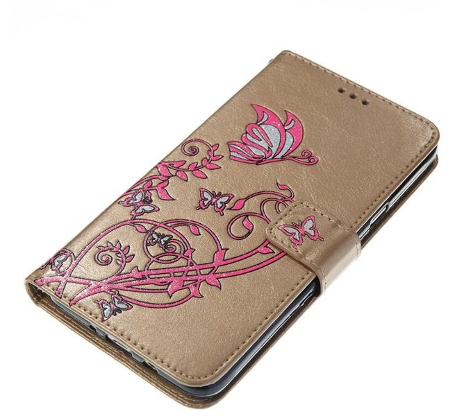 Nokia 6.1 case Embossed Butterfly Flower Leather Wallet cover case Carousel 2
