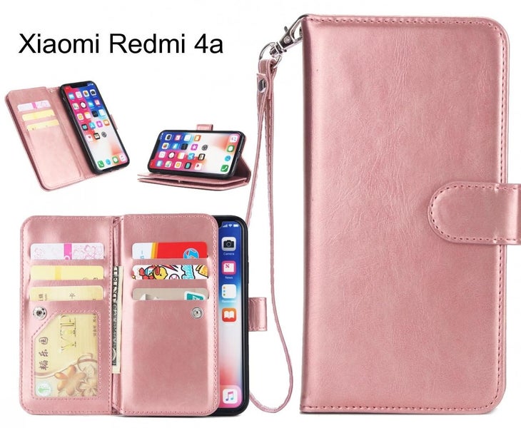 Xiaomi Redmi 4a Case triple wallet leather case 9 card slots Carousel 1