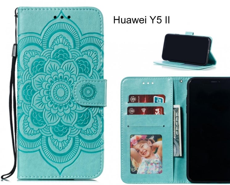 Huawei Y5 II case leather wallet case embossed pattern Carousel 1