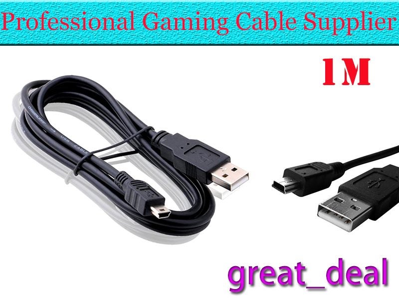 PTN NEW Mini USB Cable USB2.0 Mini-B (5-pin) Male to USB-A Male -- Sale Sale Carousel 1