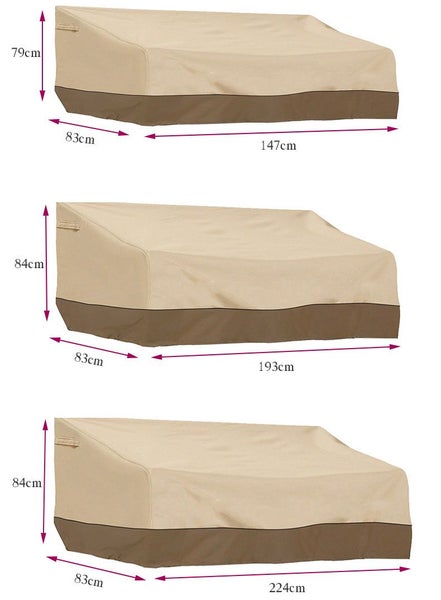 Patio Chair Cover Waterproof Lounge Seat Furniture Sofa Cover-Style 1 Carousel 3