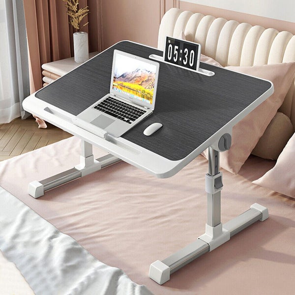 Adjustable Laptop Bed Table with Heights and Angles-Black Carousel 1