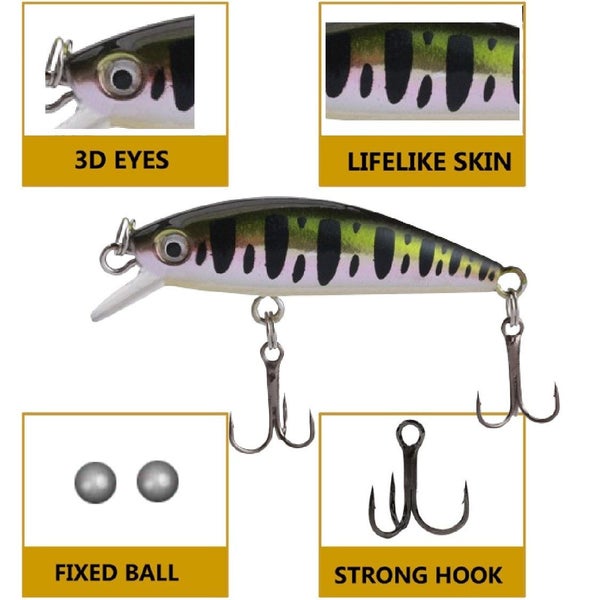 Brand New Topwater Popper Crank Bait Jig Fishing Lure Splash *Sale NOW* Carousel 2