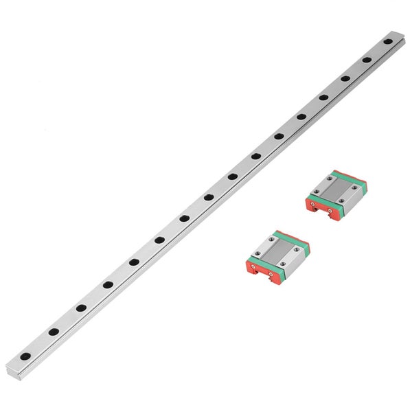 400mm MGN12 Miniature Linear Rail Guide Rail 12mm Width 2pcs MGN12B Slide Carousel 2