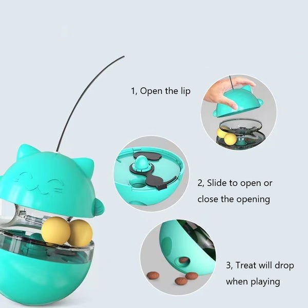 Cat Dog Food Dispenser Tumbler Carousel 4