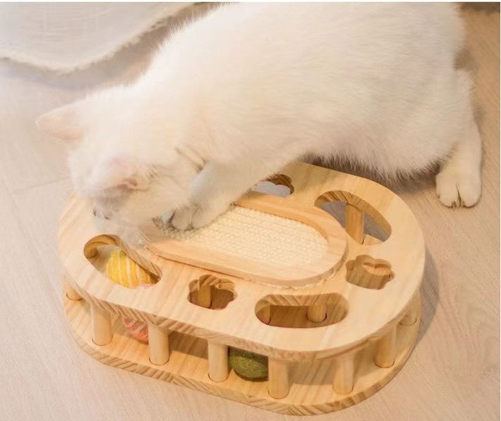 Cat Scratcher Board Scatching Ball Carousel 2
