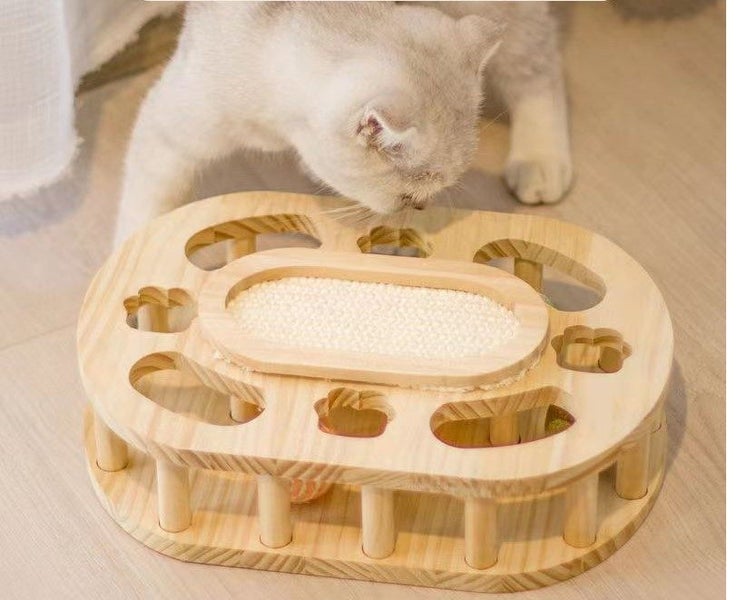 Cat Scratcher Board Scatching Ball Carousel 3