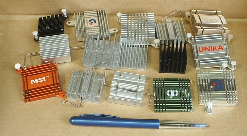 20 Assorted Small Alloy Heat Sinks Carousel 1