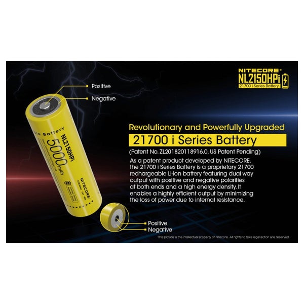 NITECORE 21700i RECHARGEABLE BATTERY 3.6V 5000MAH Carousel 3