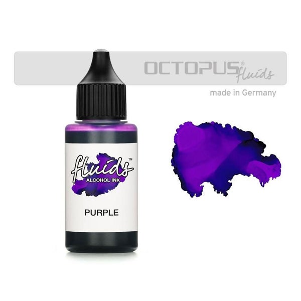 Octopus Fluids Alcohol Ink Purple Violet 30ml Carousel 1