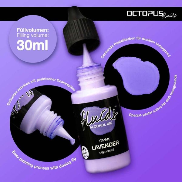 Octopus Fluids Alcohol Ink Opak Lavendar Violet 30ml Carousel 2