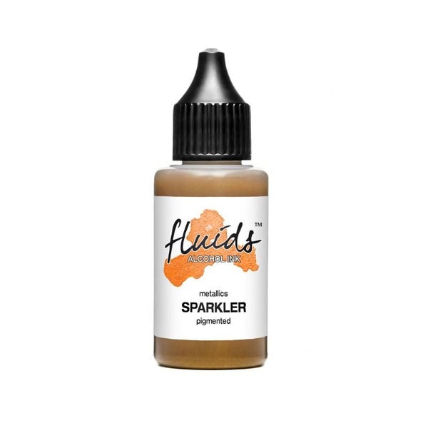 Octopus Fluids Alcohol Ink Sparkler Gold Metallic 30ml Carousel 1