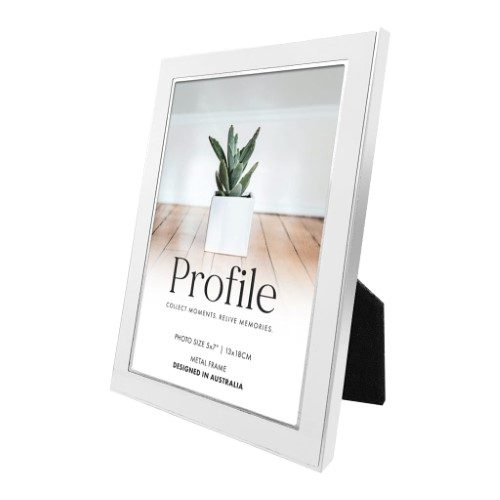 Profile - Eternal White Metal Photo Frame - 5x7in (13x18cm) Carousel 2