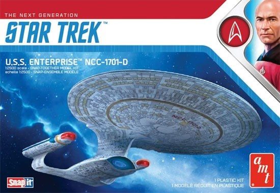 AMT 1126 1/2500 Star Trek USS Enterprise-D (SNAP KIT) Carousel 1