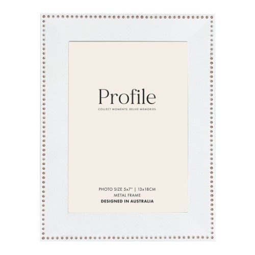 Profile - Noble White Rose Gold Metal Photo Frame - 4x6in (10x15cm) Carousel 1
