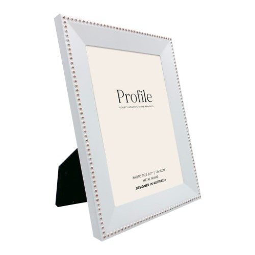 Profile - Noble White Rose Gold Metal Photo Frame - 4x6in (10x15cm) Carousel 2