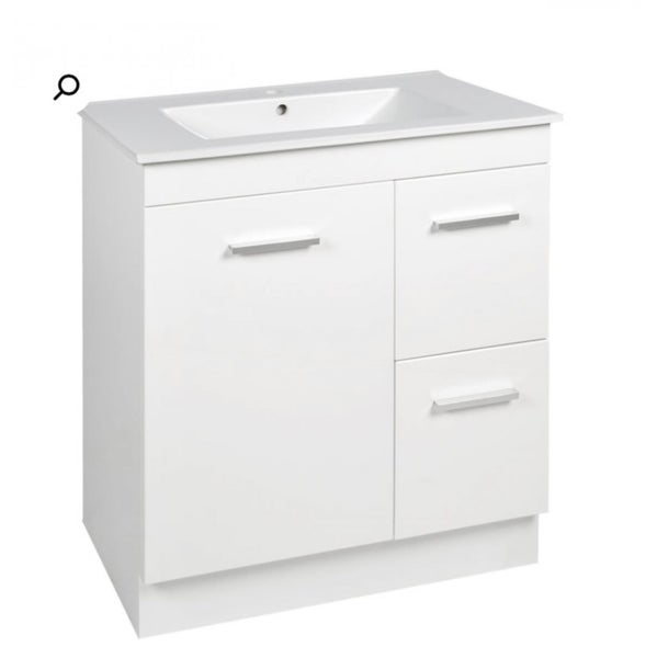Vanity - Misty Series 700F White - 100% Water Proof - Lennox Bathroom Carousel 1