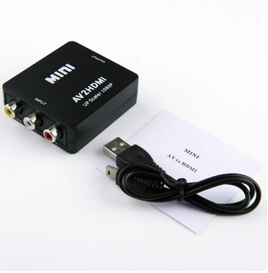 Mini RCA AV to HDMI Converter Adapter Nintendo Wii 1080P HDTV Carousel 5