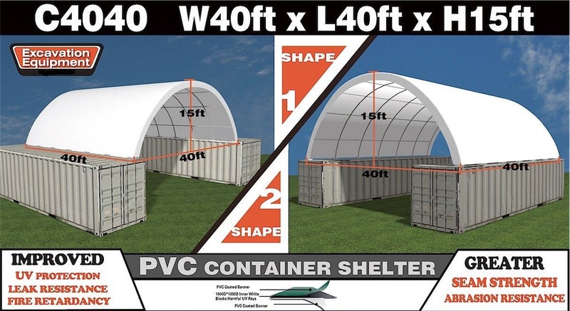 C4040 Container Shelter 12m L x 12m W x 4.5m H Carousel 1