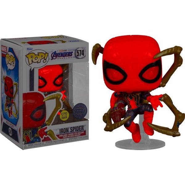 Avengers 4: Endgame - Iron Spider with Nano Gauntlet Glow in the Dark Pop! Vi... Carousel 2