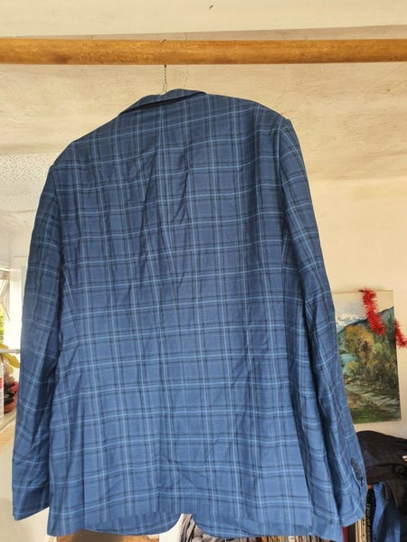 MENS STRIPPED BLUE SUIT NEAR NEW Carousel 2