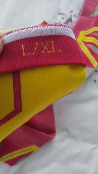 Pink & Yellow Long Compression Socks - L/XL Carousel 3