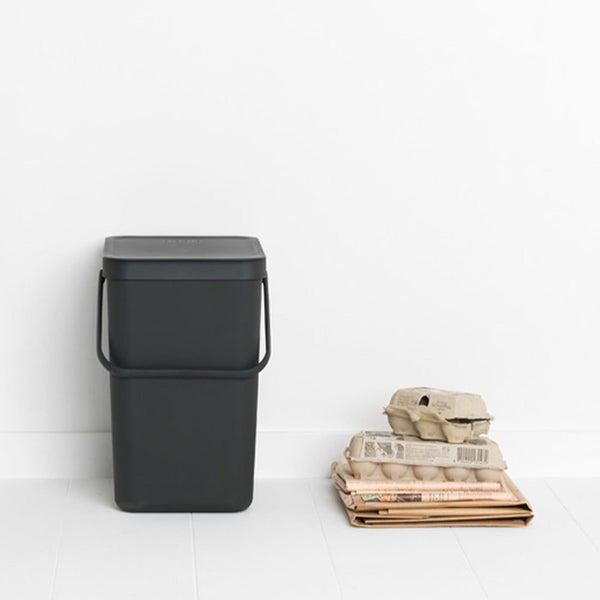 Brabantia Sort & Go Waste Bin (25L) Grey Carousel 8