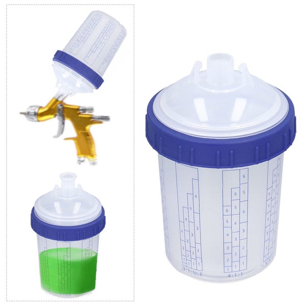350ml Disposable Paint Spray Gun Cups Plastic Spray Gun Jug Sealing Carousel 2