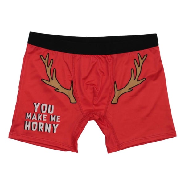 FIL Men's Novelty Christmas Boxers - Horny Carousel 1