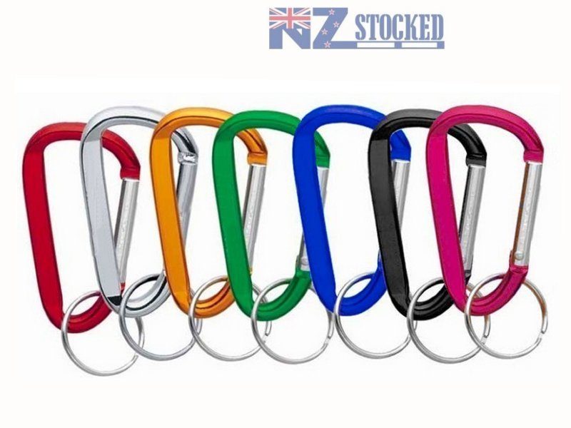 98 x Colourful Aluminium Carabineer Clips Carabiner FREESHIPPING Carousel 1
