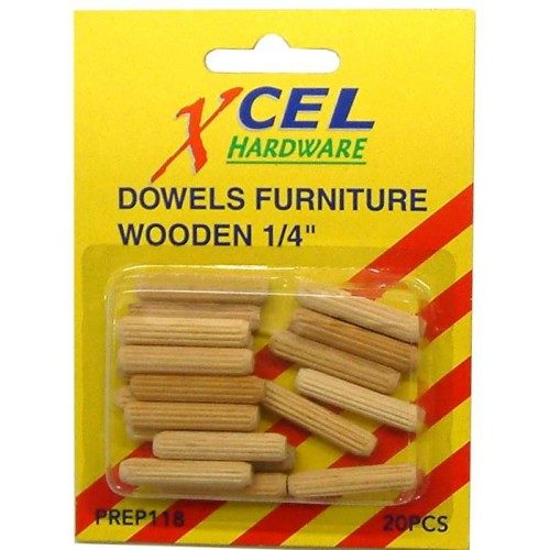 Dowels Furniture Wooden 6mm - 20 Per Card Carousel 1