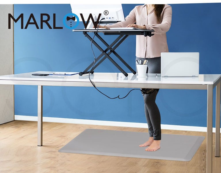 Marlow Anti Fatigue Mat Standing Desk Rug Kitchen Home Office Foam Grey 51x99 Carousel 9