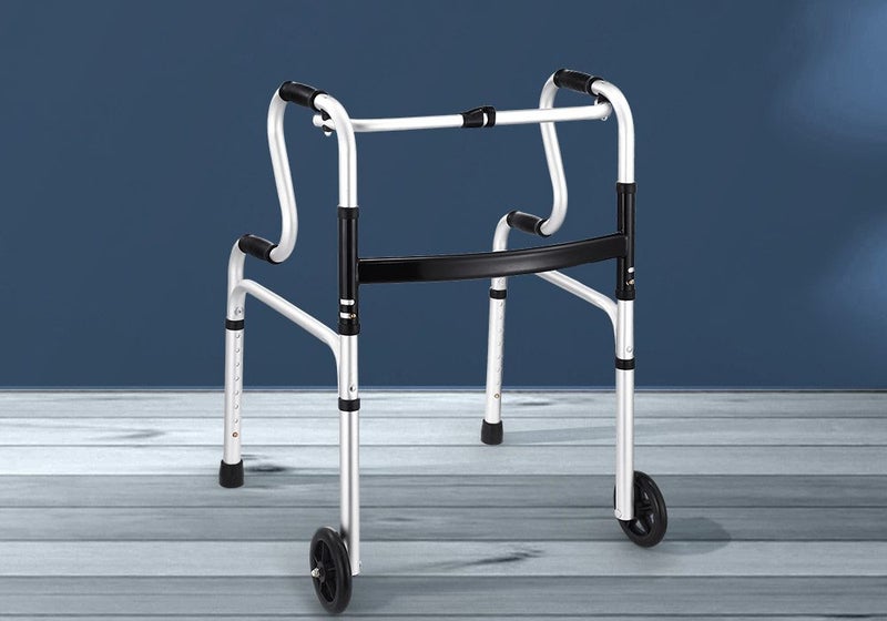 Folding Medical Mobility Walker Adult Walking Frame Carousel 2