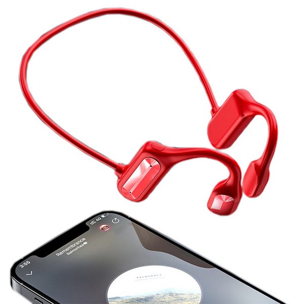 Bone Conduction Headphones Bone Conduction Bluetooth Earphones -Red Carousel 2