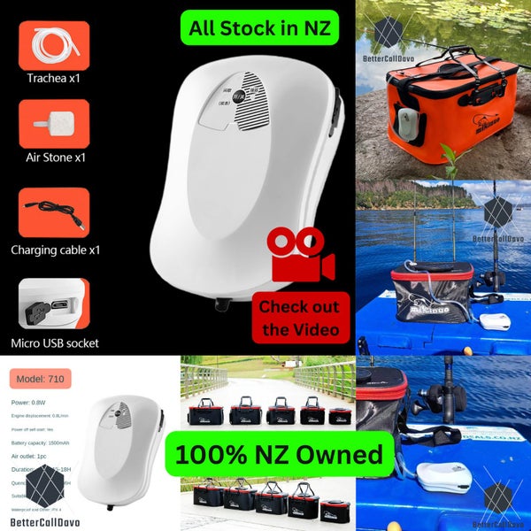 Aerator Pump Rechargeable - For Live Bait Tank Carousel 1