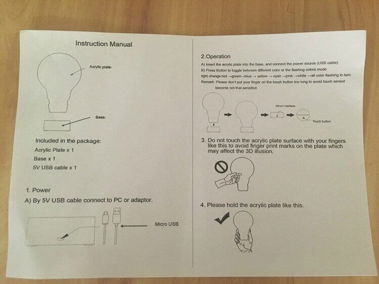 Disney Mickey 3D Night Light - Color Changing, Touch Control, Decor Carousel 2