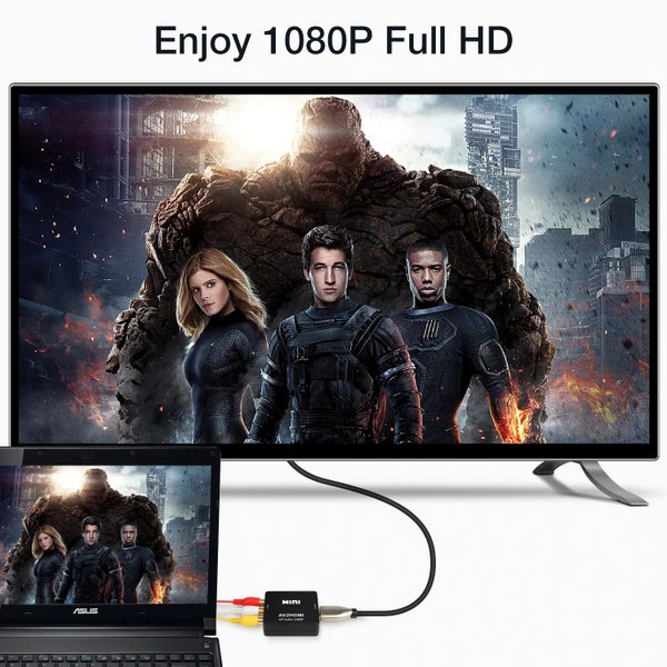AV TO HDMI Converter; AV2HDMI Adapter Carousel 10