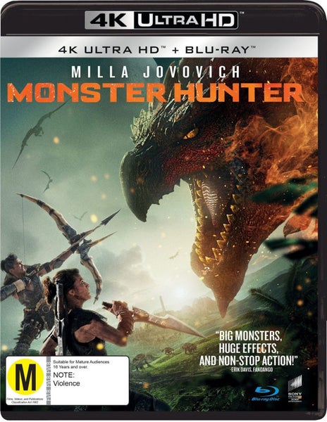 4K MONSTER HUNTER (4K UHD/ BLURAY ) BRAND NEW SHRINK WRAPPED Carousel 1