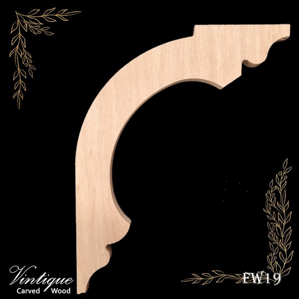 Carved wooden Lace Fretwork Corner -Parliament (FW19) 250mm x 203mm Carousel 1