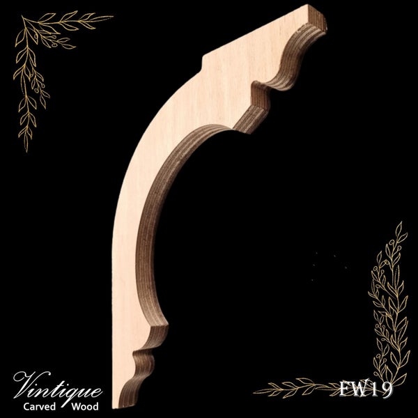 Carved wooden Lace Fretwork Corner -Parliament (FW19) 250mm x 203mm Carousel 2