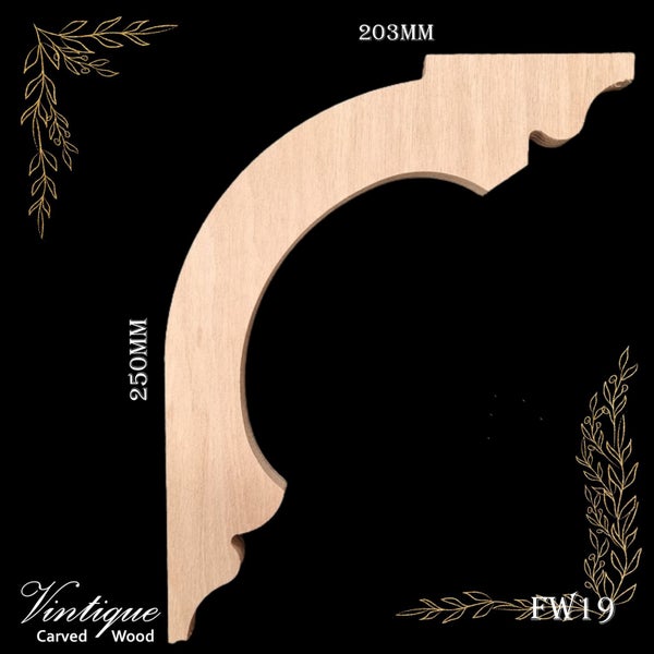 Carved wooden Lace Fretwork Corner -Parliament (FW19) 250mm x 203mm Carousel 3