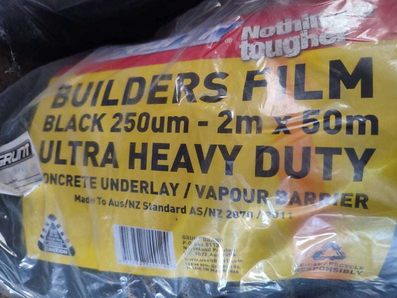 Grunt Builders film 250um 2m x 50m - Black Carousel 2